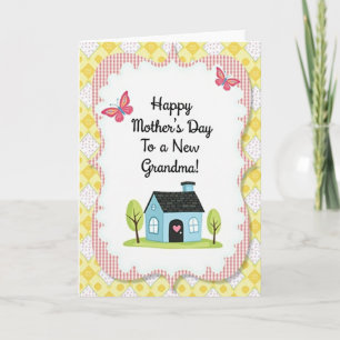 Tarjeta de escena de casa del día de la madre dulc