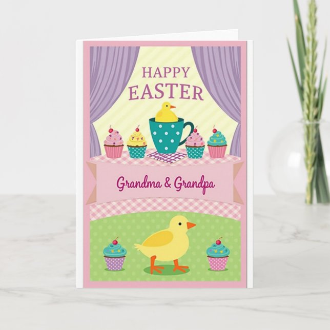 Tarjeta de escena de celebración dulce (Anverso)