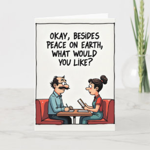 Tarjeta de escena de cena de Navidad