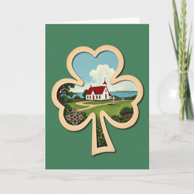 Tarjeta de escena de la capilla Shamrock (Anverso)