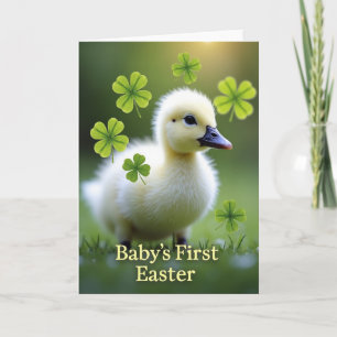 Tarjeta de escena de la primera Pascua del bebé