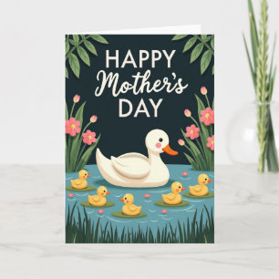 Tarjeta de escena de maternidad serena