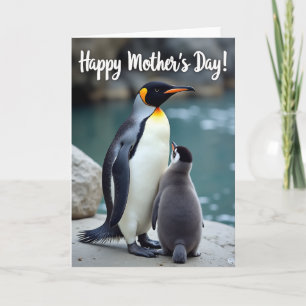 Tarjeta de escena de pájaro madre amorosa