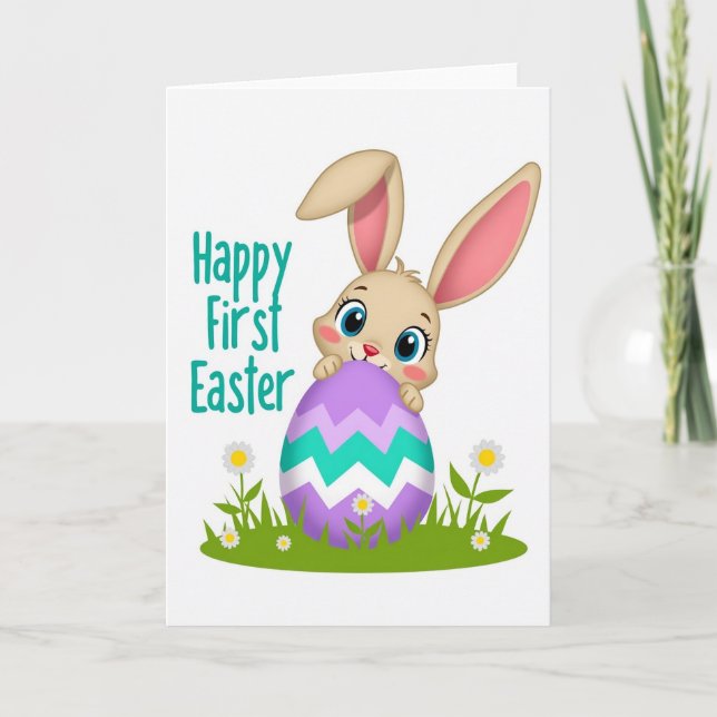 Tarjeta de escena de Pascua de Chevron (Anverso)