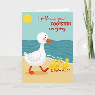 Tarjeta de escena de playa "Follow Your Steps"