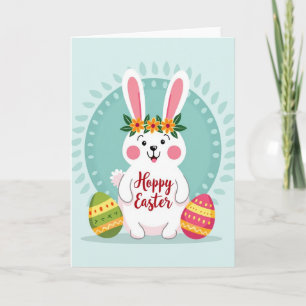 Tarjeta de escena de primavera a rayas