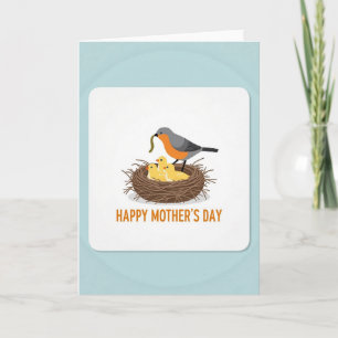 Tarjeta de escena del día de las madres cálido