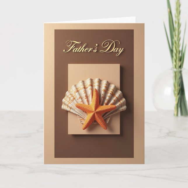 Tarjeta de escena del Día del Padre de Shell (Anverso)