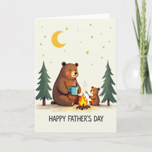 Tarjeta de escena del Día del Padre Mejillas Rosad