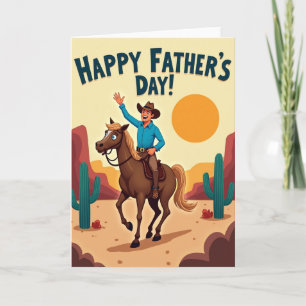 Tarjeta de escena del día del padre occidental