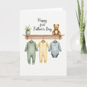Tarjeta de escena del día del padre precioso