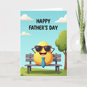 Tarjeta de escena del Día del Padre soleado