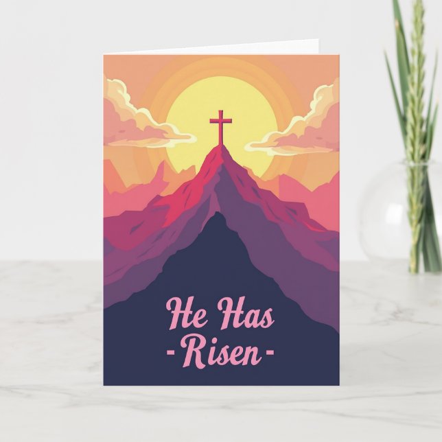 Tarjeta de escena inspiradora del amanecer (Anverso)
