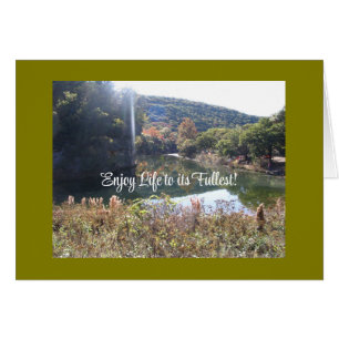 Tarjeta de escena natural simple y Inspiradora