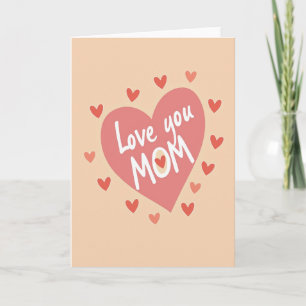 Tarjeta de escena sincera para mamá