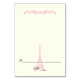 Tarjeta de escolta de boda de destino de la Torre