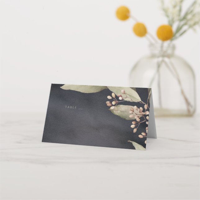 Tarjeta de escolta rústica vintage de vegetación n (Anverso)