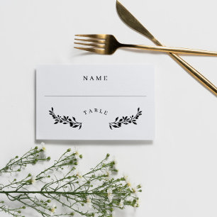Tarjeta de Escort Boda de Mesa Elegante para bonit