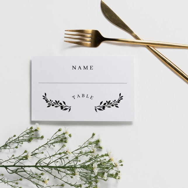 Tarjeta de Escort Boda de Mesa Elegante para bonit (Subido por el creador)