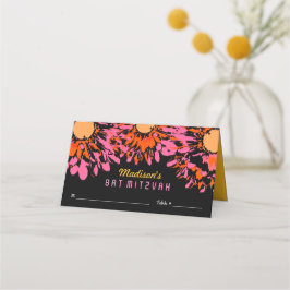 Tarjeta de Escort de asiento de Bat Mitzvah SPRING