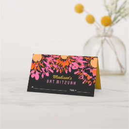 Tarjeta de Escort de asiento de Bat Mitzvah SPRING