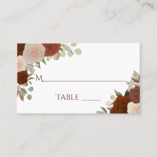 Tarjeta De Escort De Boda De Rosas De Naranja De Ó