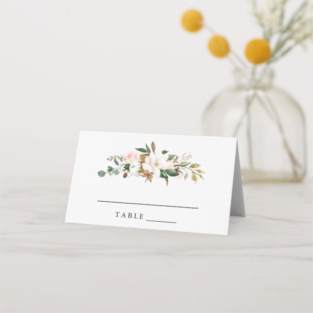 Tarjeta de Escort de Invitación a la Boda de Magno (Anverso)