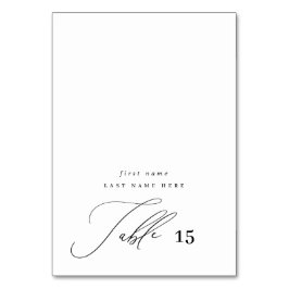 Tarjeta de Escort Place de caligrafía moderna mini