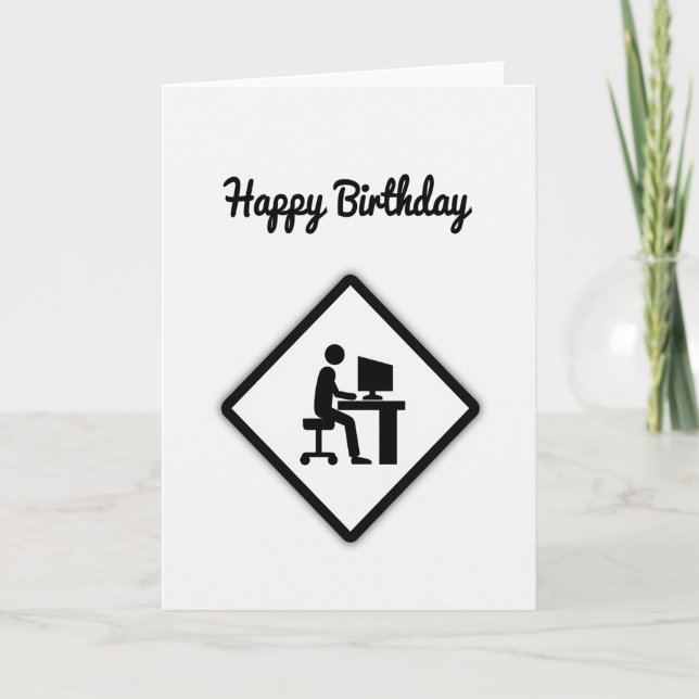 Tarjeta de escritorio alegre (Anverso)