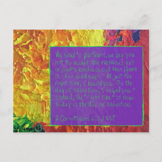 Tarjeta de escritura 2 Corintios 6:1-2