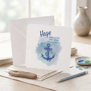 Tarjeta de Escritura Ancla de Esperanza