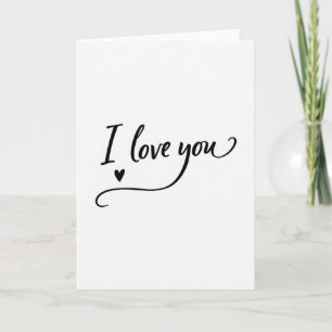 Tarjeta de Escritura Corazón Te Amo