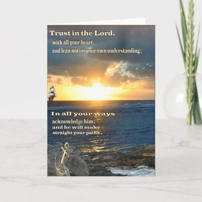 Tarjeta de escritura cristiana (Anverso)