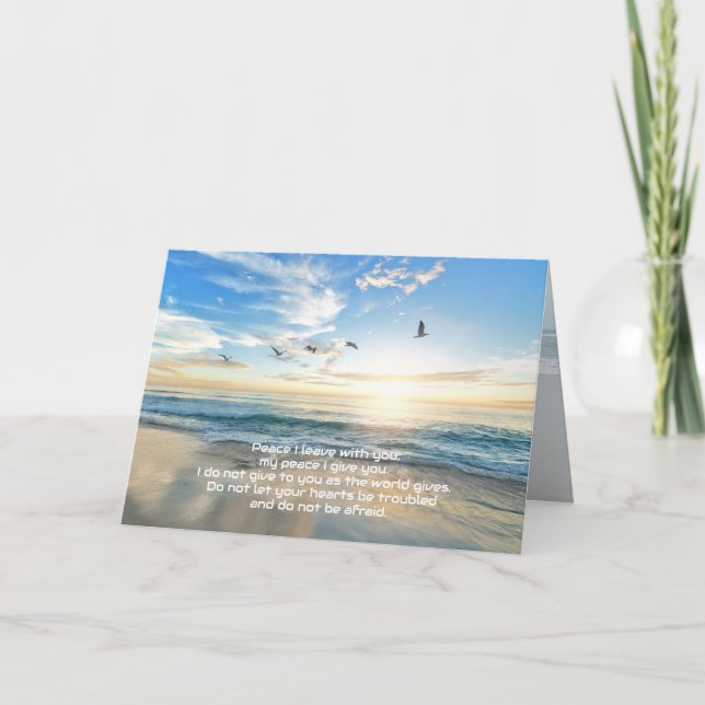 Tarjeta de Escritura de Paz sin problemas (Anverso)