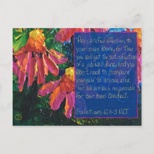 Tarjeta de escritura Galatians 6:4-5