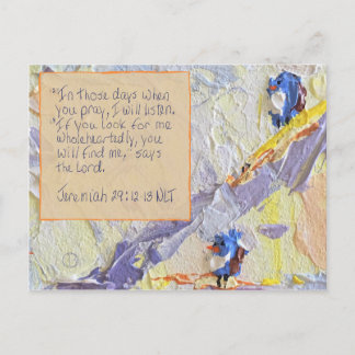 Tarjeta de escritura Jeremiah 29:12-13