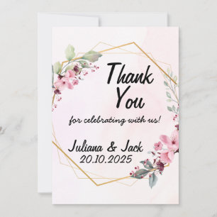 Tarjeta de escritura Minimalista de invitación a l