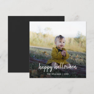 Tarjeta de escritura moderna de moda para Hallowee
