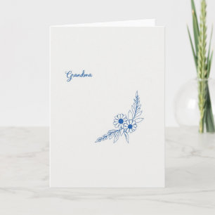 Tarjeta de Escritura para Abuelas Dulces
