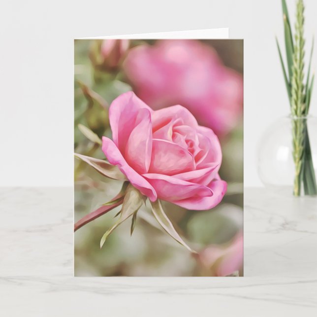 Tarjeta de escritura rosa oscuro 2 corintios 2:14 (Anverso)