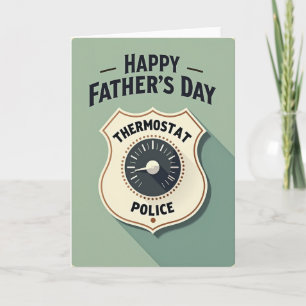 Tarjeta de Escudo del Día del Padre más Cool