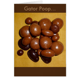 Tarjeta de especialidades de chocolate Gator Poop