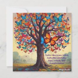 Tarjeta de esperanza de árbol de mariposa descarga