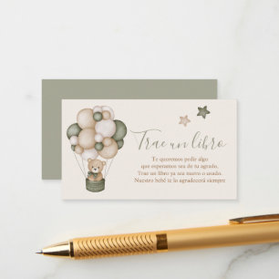 Tarjeta de esperanza libros para el bebé