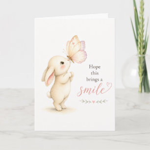 Tarjeta de Esperanza que Trae una Sonrisa Pensando