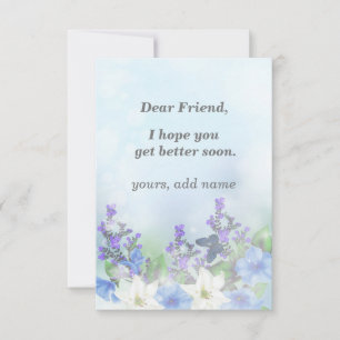 Tarjeta de Espero Que Mejores Pronto