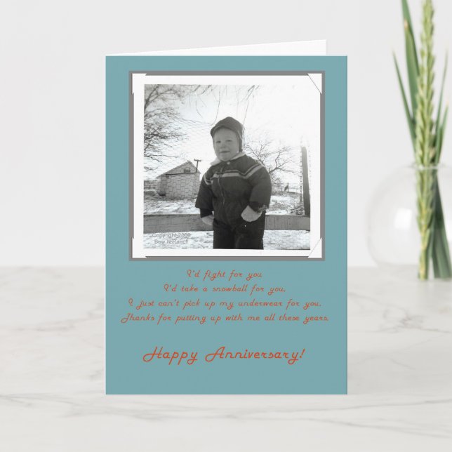 Tarjeta de esposa de 50 fotos feliz aniversario (Anverso)