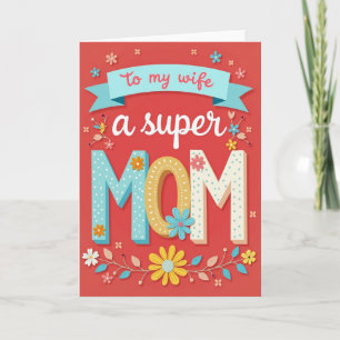 Tarjeta de Esposa Dulce Coral