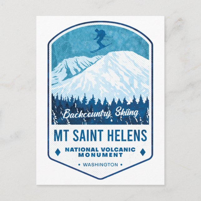 Tarjeta de esquí Mount Saint Helens (Anverso)