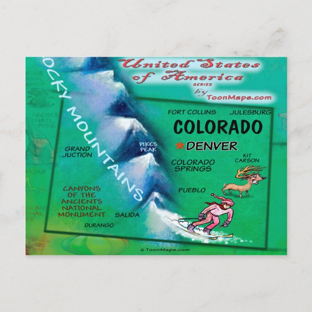 Tarjeta de Estados Unidos Colorado (Anverso)